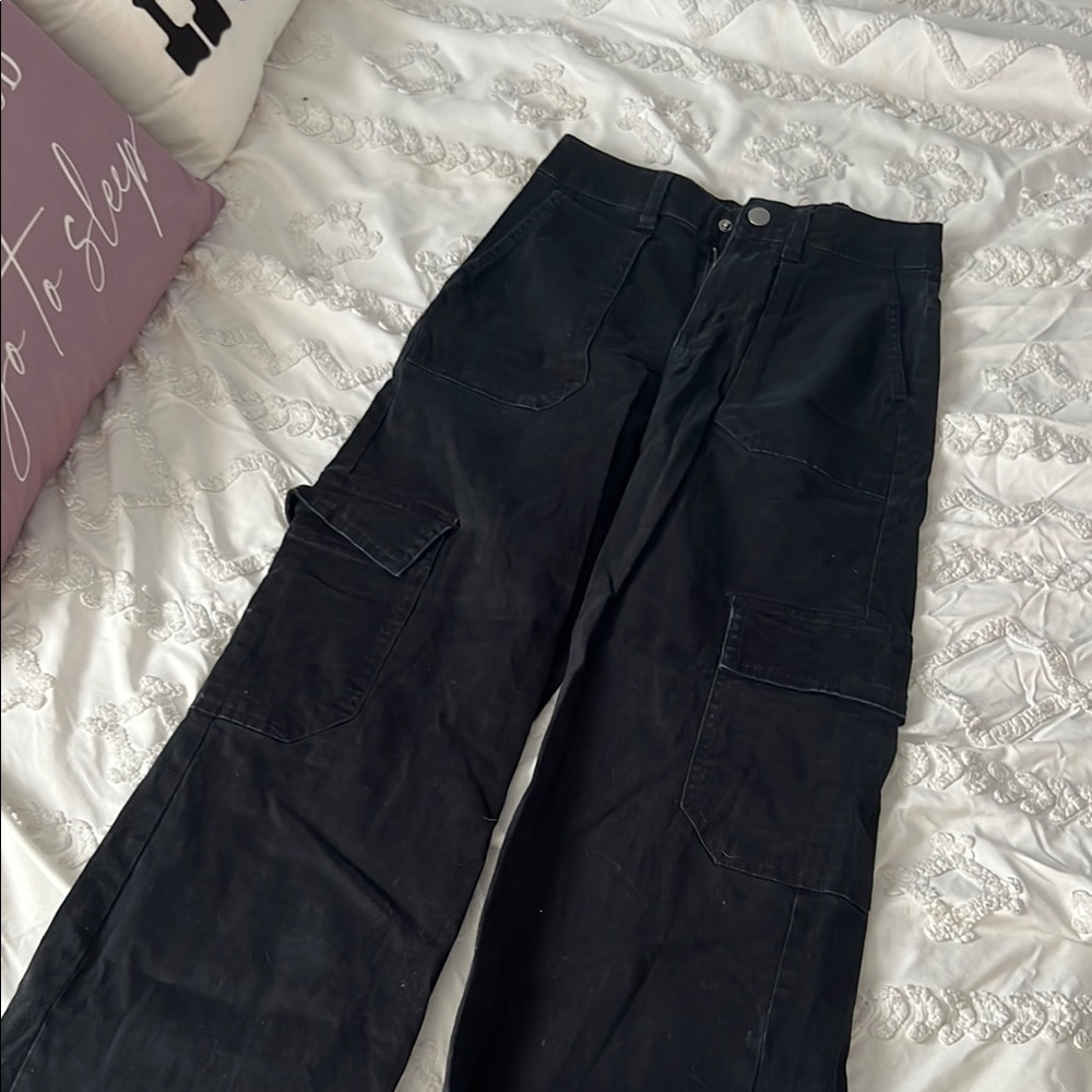 Black Cargo Pants